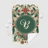 Gepersonaliseerd Victoriaans/Classic/Vintage Kerst Golfhanddoek (Insitu)