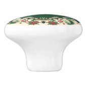 Gepersonaliseerd Victoriaans/Classic/Vintage Kerst Keramische Knop (Zijkant)