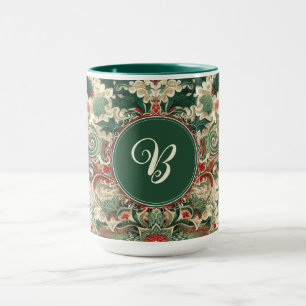 Gepersonaliseerd Victoriaans/Classic/Vintage Kerst Mok