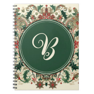 Gepersonaliseerd Victoriaans/Classic/Vintage Kerst Notitieboek