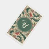 Gepersonaliseerd Victoriaans/Classic/Vintage Kerst Servet (Hoek)