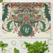Gepersonaliseerd Victoriaans/Classic/Vintage Kerst Theedoek (Gevouwen)