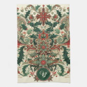 Gepersonaliseerd Victoriaans/Classic/Vintage Kerst Theedoek (Verticaal)