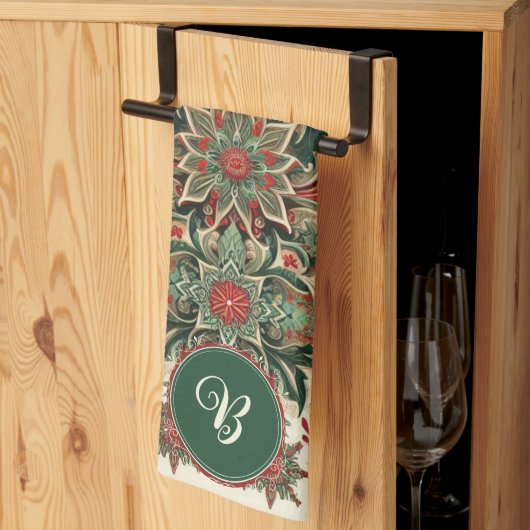 Gepersonaliseerd Victoriaans/Classic/Vintage Kerst Theedoek (Derde Gevouwen)