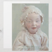 gepersonaliseerd Victoriaans meisje Doll Briefhoofd (Voorkant / Achterkant)