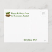 Gepersonaliseerd  Victoriaans Yule Log Briefkaart (Achterkant)