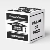 Gepersonaliseerd vierkant High School afstudeerfee Bedankdoosjes (Voorkant Zijde)