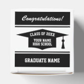 Gepersonaliseerd vierkant High School afstudeerfee Bedankdoosjes (Bovenkant)