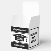 Gepersonaliseerd vierkant High School afstudeerfee Bedankdoosjes (Geopend)