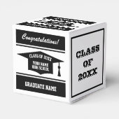 Gepersonaliseerd vierkant High School afstudeerfee Bedankdoosjes (Achterkant)