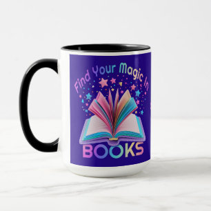 Gepersonaliseerd Vind Magie In Boeken 4 Mok