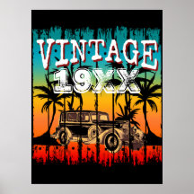 GEPERSONALISEERD VINTAGE JAAR VERJAARDAGSGESCHENK