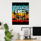 GEPERSONALISEERD VINTAGE JAAR VERJAARDAGSGESCHENK POSTER (Thuiskantoor)