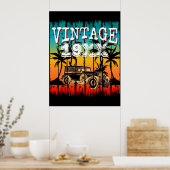 GEPERSONALISEERD VINTAGE JAAR VERJAARDAGSGESCHENK POSTER (Keuken)