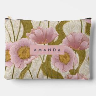 Gepersonaliseerd Vintage Roze Klaproos Bloemmotief Etui