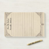 Gepersonaliseerd Vintage Vervallen Antiek Persoonl Post-it® Notes (Op bureau)