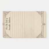 Gepersonaliseerd Vintage Vervallen Antiek Persoonl Post-it® Notes (Voorkant)
