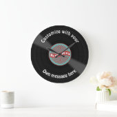 Gepersonaliseerd vinylrecord grote klok (Huis)