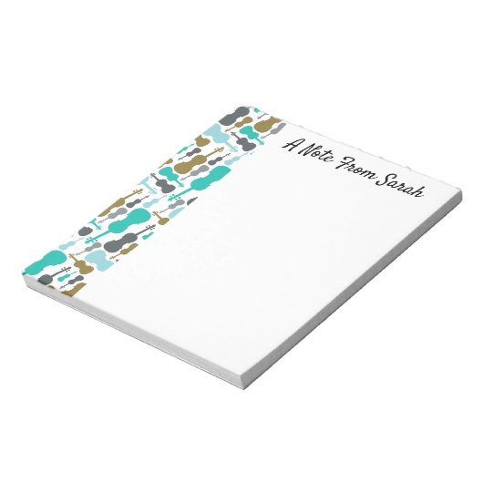 Gepersonaliseerd Violin Viola String Instrument Gi Notitieblok (Linkerzijde)