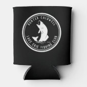 Gepersonaliseerd visembleem zwart-wit blikjeskoeler (Voorkant)