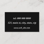 Gepersonaliseerd Visitekaartje (Achterkant)