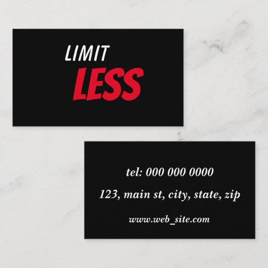 Gepersonaliseerd Visitekaartje (Voorkant / Achterkant)