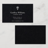 GEPERSONALISEERD VISITEKAARTJE DARK MINIMALISTISCH (Voorkant / Achterkant)