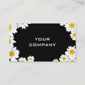 Gepersonaliseerd Visitekaartje met Daisies Uw Kleu (Voorkant)