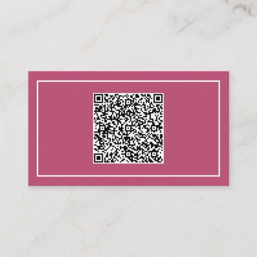 Gepersonaliseerd Visitekaartje met QR Code Scan In (Voorkant)