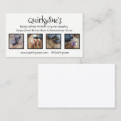 Gepersonaliseerd Visitekaartje met vier productfot (Voorkant / Achterkant)