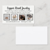 Gepersonaliseerd Visitekaartje met vier productfot (Voorkant / Achterkant)