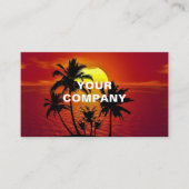 Gepersonaliseerd Visitekaartje Tropical Island Sun (Voorkant)
