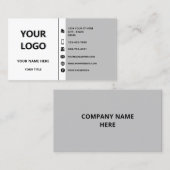 Gepersonaliseerd Visitekaartje Uw Logo Naam Info (Voorkant / Achterkant)