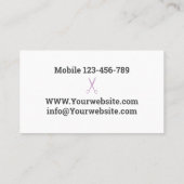 Gepersonaliseerd Visitekaartje van Hairdresser Ava (Achterkant)