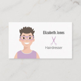 Gepersonaliseerd Visitekaartje van Hairdresser Ava
