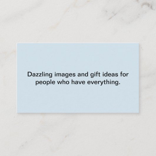 Gepersonaliseerd visitekaartje. visitekaartje (Achterkant)