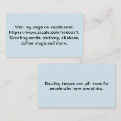 Gepersonaliseerd visitekaartje. visitekaartje (Voorkant / Achterkant)