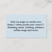 Gepersonaliseerd visitekaartje. visitekaartje (Voorkant)