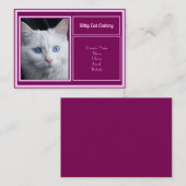 Gepersonaliseerd Visitekaartje voor catteries (Voorkant / Achterkant)
