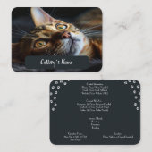 Gepersonaliseerd Visitekaartje voor Cattery Bengal Contactkaartje (Voorkant / Achterkant)
