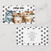 Gepersonaliseerd Visitekaartje voor Cattery Schatt (Voorkant / Achterkant)