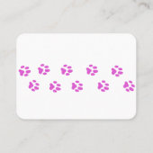 Gepersonaliseerd Visitekaartje voor Cattery Schatt (Achterkant)