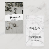 Gepersonaliseerd Visitekaartje voor Trendy Haircut (Voorkant / Achterkant)