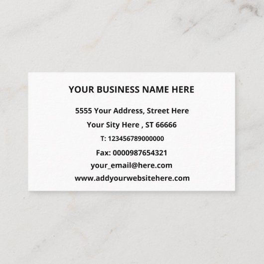 Gepersonaliseerd Visitekaartjes van uw kleuren en  (Achterkant)