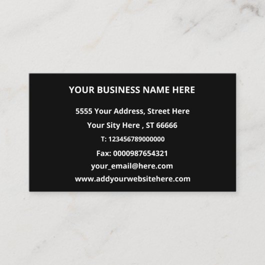 Gepersonaliseerd Visitekaartjes van uw kleuren en  (Voorkant)