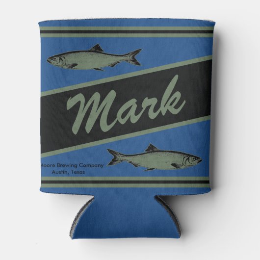 Gepersonaliseerd Vissen Design Water Cooler (Voorkant)