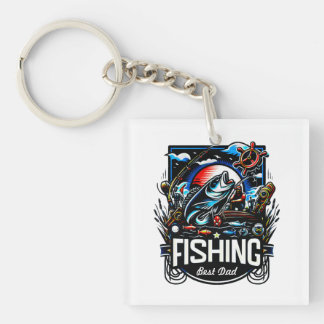 Gepersonaliseerd visserij pet sleutelhanger