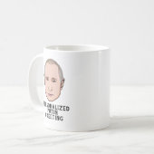 Gepersonaliseerd VLADIMIR PUTIN Koffiemok (Voorkant links)