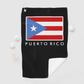 Gepersonaliseerd, vlag van Puerto Rico Golf Towel Golfhanddoek (Insitu)