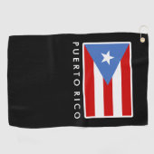 Gepersonaliseerd, vlag van Puerto Rico Golf Towel Golfhanddoek (Horizontaal)